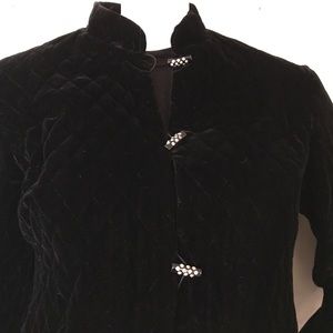 Vintage Quilted Velour Rhinestones